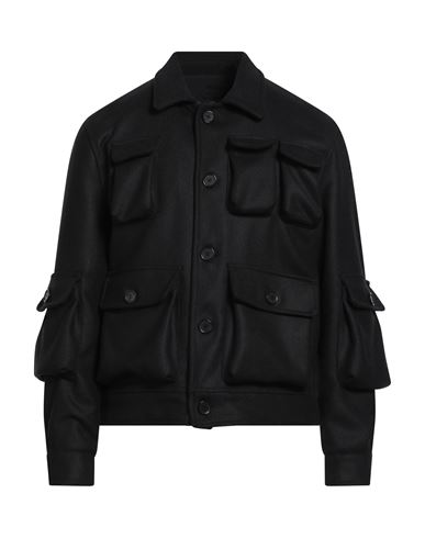 I'm Brian Man Jacket Black Size L Wool, Cotton