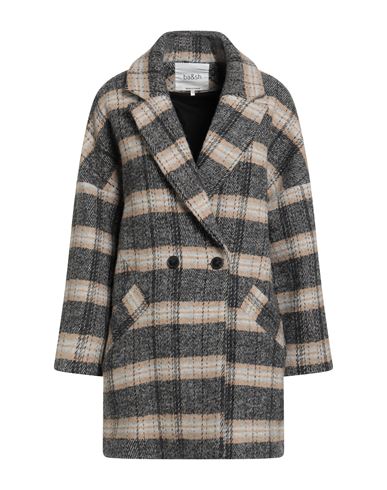 Ba&sh Ba & Sh Woman Coat Charcoal Size 2 Polyester, Wool, Acrylic, Polyamide In Gray