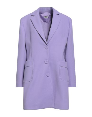 More Woman Coat Lilac Size L Polyester In Purple