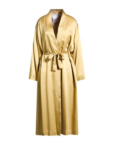 Pomandère Woman Overcoat & Trench Coat Mustard Size 10 Acetate, Viscose In Yellow