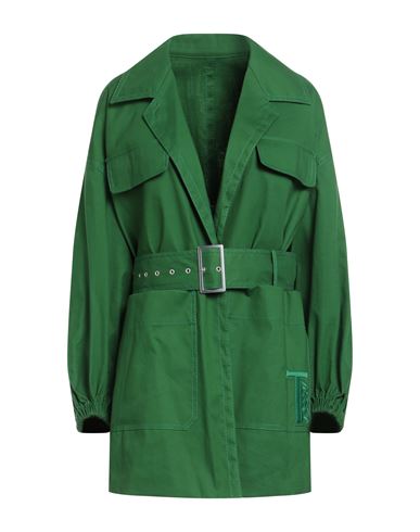 Tod's Woman Jacket Green Size 4 Cotton In Green