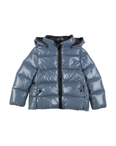 Herno Babies'  Gloss Toddler Girl Puffer Slate Blue Size 4 Polyamide, Polyurethane