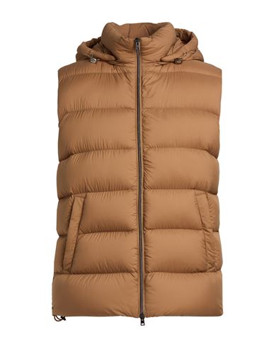 Herno Man Vest Camel Size 38 Polyamide, Polyurethane In Beige