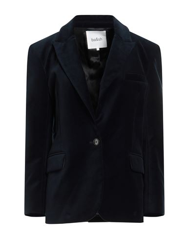 Ba&sh Ba & Sh Woman Blazer Midnight Blue Size 3 Cotton, Elastane In Blue