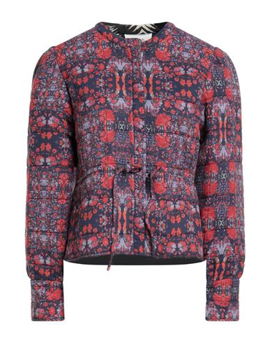 Ba&sh Ba & Sh Woman Jacket Tomato Red Size 3 Organic Cotton In Multi