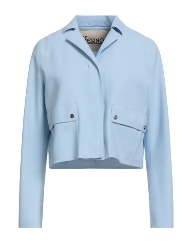 Herno Woman Jacket Sky Blue Size 8 Polyamide, Elastane