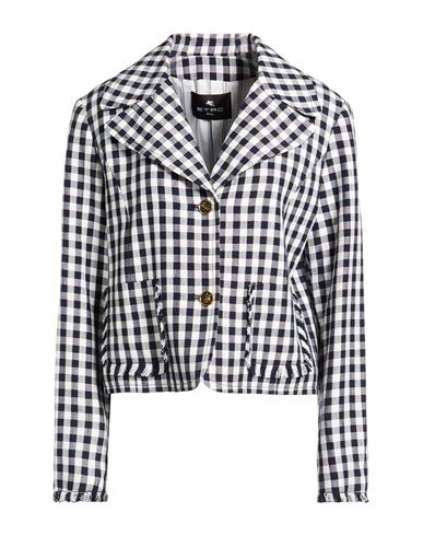 Etro Woman Jacket Midnight Blue Size 10 Viscose In Blue