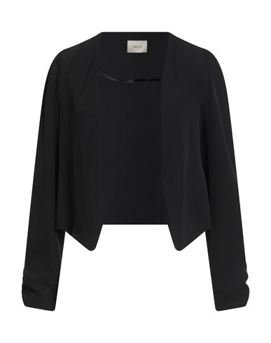 Toy G. Woman Jacket Black Size 10 Polyester, Elastane