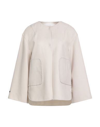 Manzoni 24 Woman Jacket Beige Size 8 Wool In Neutral