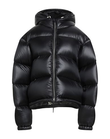 Jil Sander + Woman Puffer Black Size Xl Polyamide, Calfskin In Brown