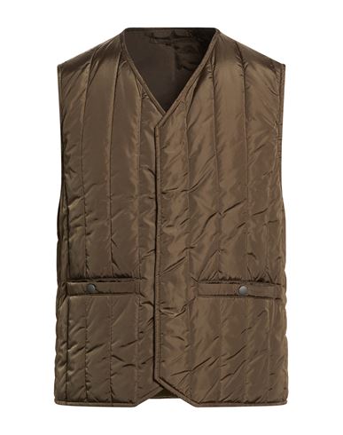 Montedoro By Slowear Man Vest Military Green Size 44 Polyamide In Brown