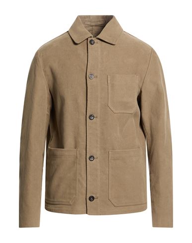 Montedoro By Slowear Man Jacket Taupe Size 38 Cotton In Brown
