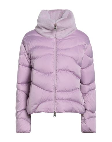 Herno Woman Puffer Pink Size 6 Polyester In Purple