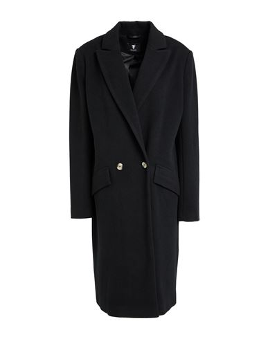 Fracomina Collection Woman Coat Black Size S Polyester, Rayon