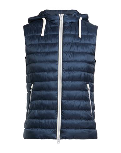 Herno Globe Man Vest Midnight Blue Size 36 Polyamide