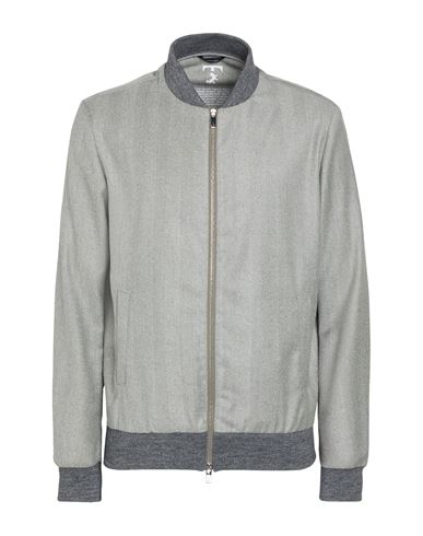 Tombolini Man Jacket Light Grey Size 42 Virgin Wool, Elastane In Gray