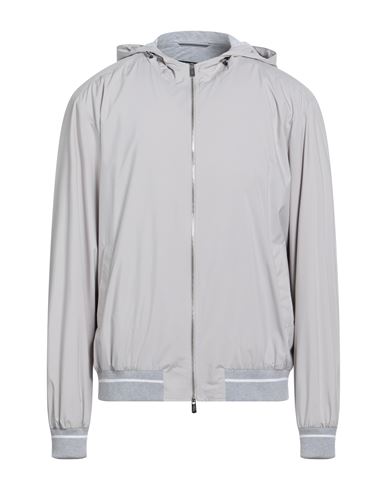 Fedeli Man Jacket Light Grey Size 48 Polyester In Gray