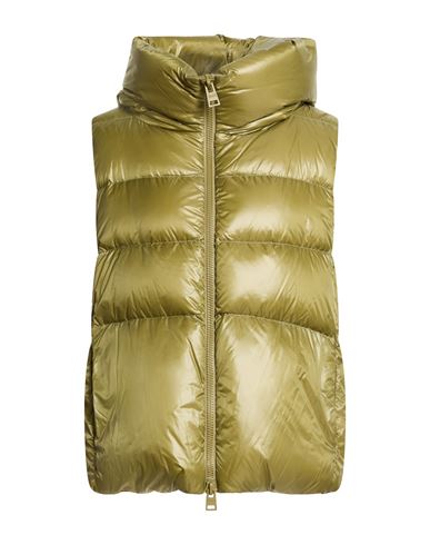 Herno Globe Woman Vest Military Green Size 12 Polyamide In Gray