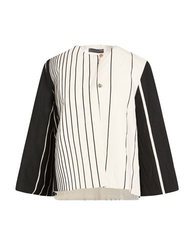 Neirami Woman Jacket Off White Size M Viscose, Polyester In Multi