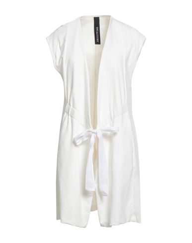 Industrial Woman Overcoat & Trench Coat Off White Size L Cotton, Elastane