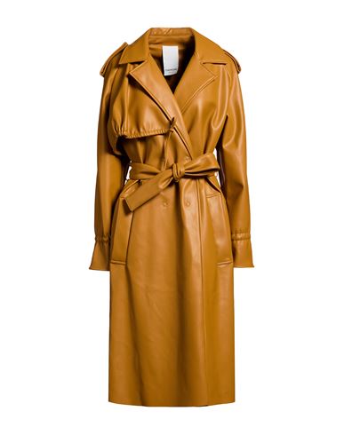 Themoirè Woman Overcoat & Trench Coat Camel Size L Polyurethane, Nylon In Gold