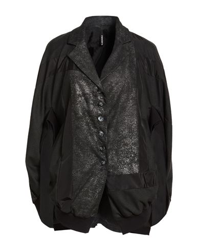 Manesera Woman Cape Black Size M Polyester, Rayon, Elastane, Cotton