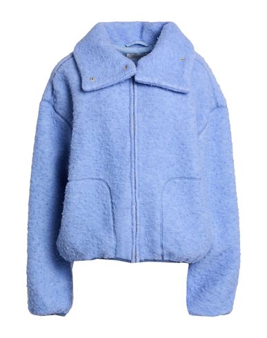 Holzweiler Woman Jacket Sky Blue Size M Wool, Polyester