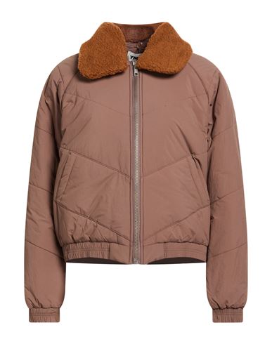 Ymc You Must Create Woman Puffer Brown Size L Recycled Polyamide