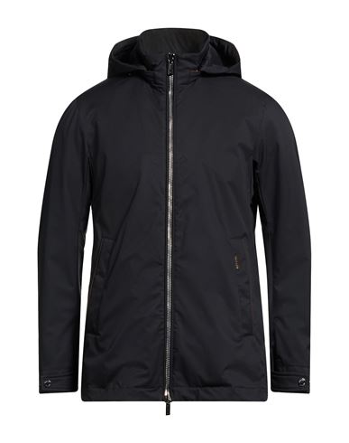 Moorer Man Jacket Midnight Blue Size 38 Polyester, Polyurethane In Black