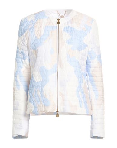 Luckylu  Milano Luckylu Milano Woman Puffer Light Blue Size 6 Polyester In Multi