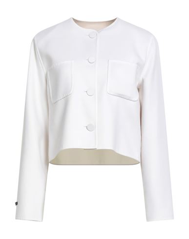 Manzoni 24 Woman Jacket White Size 10 Wool
