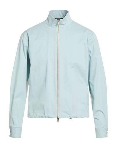 Low Brand Man Jacket Sky Blue Size L Cotton, Elastane