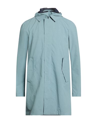 Herno Man Overcoat & Trench Coat Turquoise Size 42 Polyester, Polyamide, Elastane In Blue