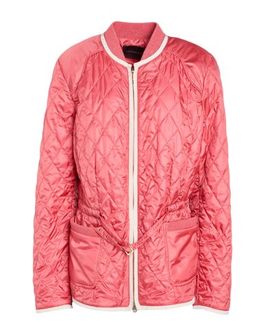 Lorena Antoniazzi Woman Puffer Coral Size 10 Polyester, Cotton, Viscose, Polyamide, Elastane In Red