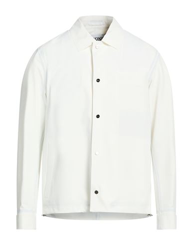 Herno Man Jacket White Size 40 Polyamide, Elastane