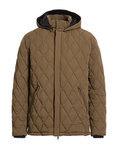 Homeward Clothes Co. Man Puffer Military Green Size L Nylon, Elastane