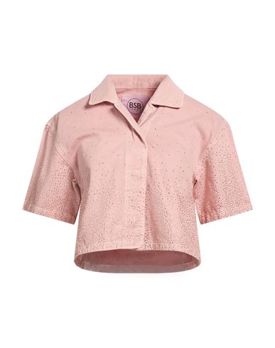Bsb Woman Jacket Pink Size S Cotton In Pink