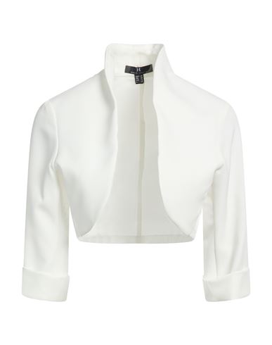 Moncho Heredia Woman Jacket White Size 10 Polyester, Elastane