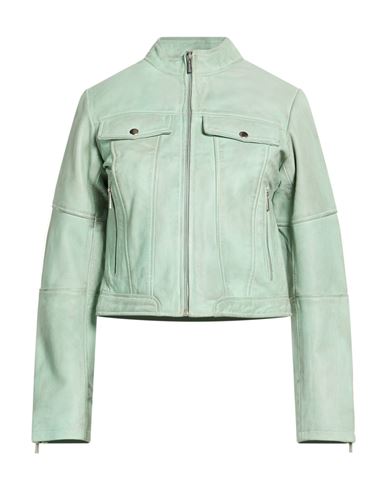 Bolongaro Trevor Woman Jacket Light Green Size Xl Sheepskin In Green