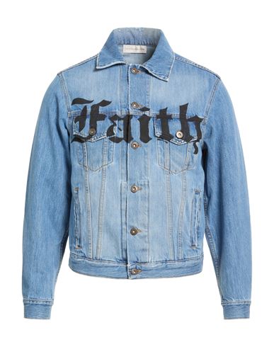 Faith Connexion Man Denim Outerwear Blue Size Xs Cotton In Blue