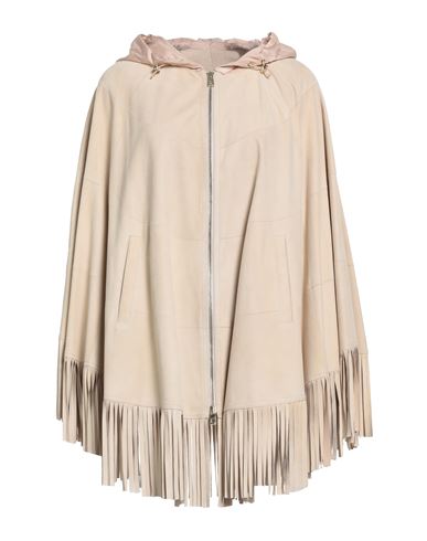 Violanti Woman Cape Sand Size 8 Leather In Multi