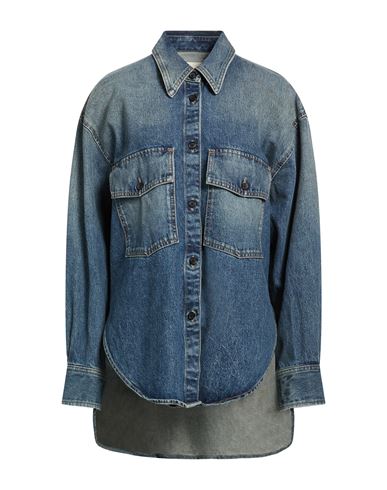 Khaite Woman Denim Shirt Blue Size S Cotton