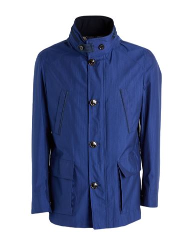 Tombolini Man Jacket Midnight Blue Size 40 Cotton, Wool, Silk