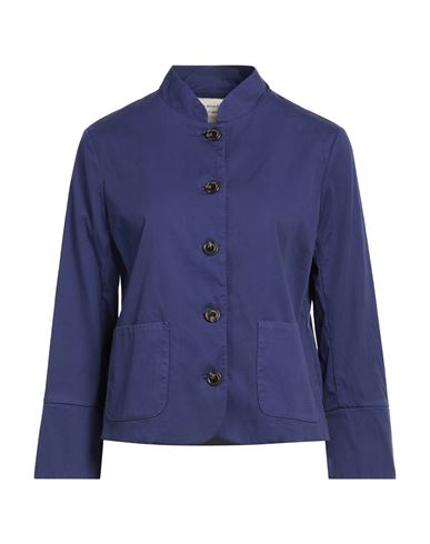 Alessia Santi Woman Jacket Blue Size 6 Cotton, Elastane