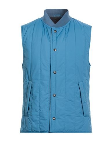 Montedoro By Slowear Man Vest Slate Blue Size 42 Polyamide
