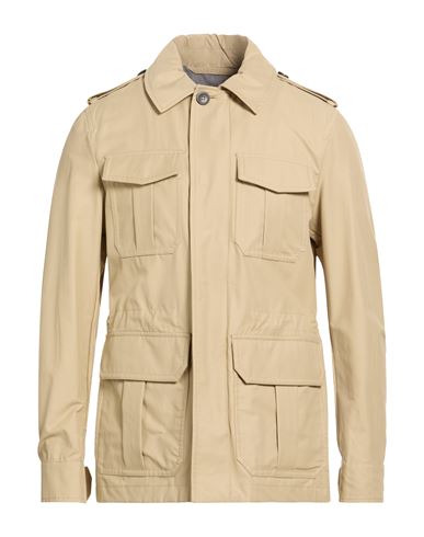 Montedoro By Slowear Man Jacket Sand Size 44 Cotton, Polyamide In Neutral