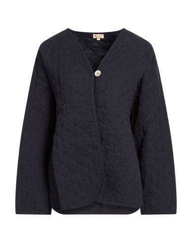 Donni . Woman Puffer Navy Size L Cotton, Polyester In Blue