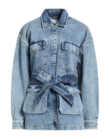 Good American Woman Denim Outerwear Blue Size L/xl Cotton, Pre-consumer Recycled Cotton, Elastane