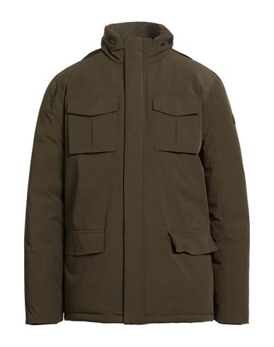 Homeward Clothes Co. Man Jacket Military Green Size M Nylon, Elastane