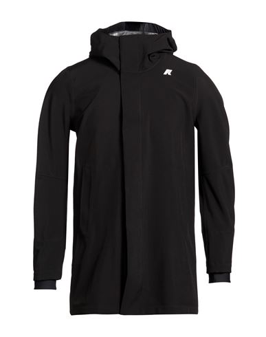 K-way Man Overcoat & Trench Coat Black Size 3xl Polyester, Polyurethane